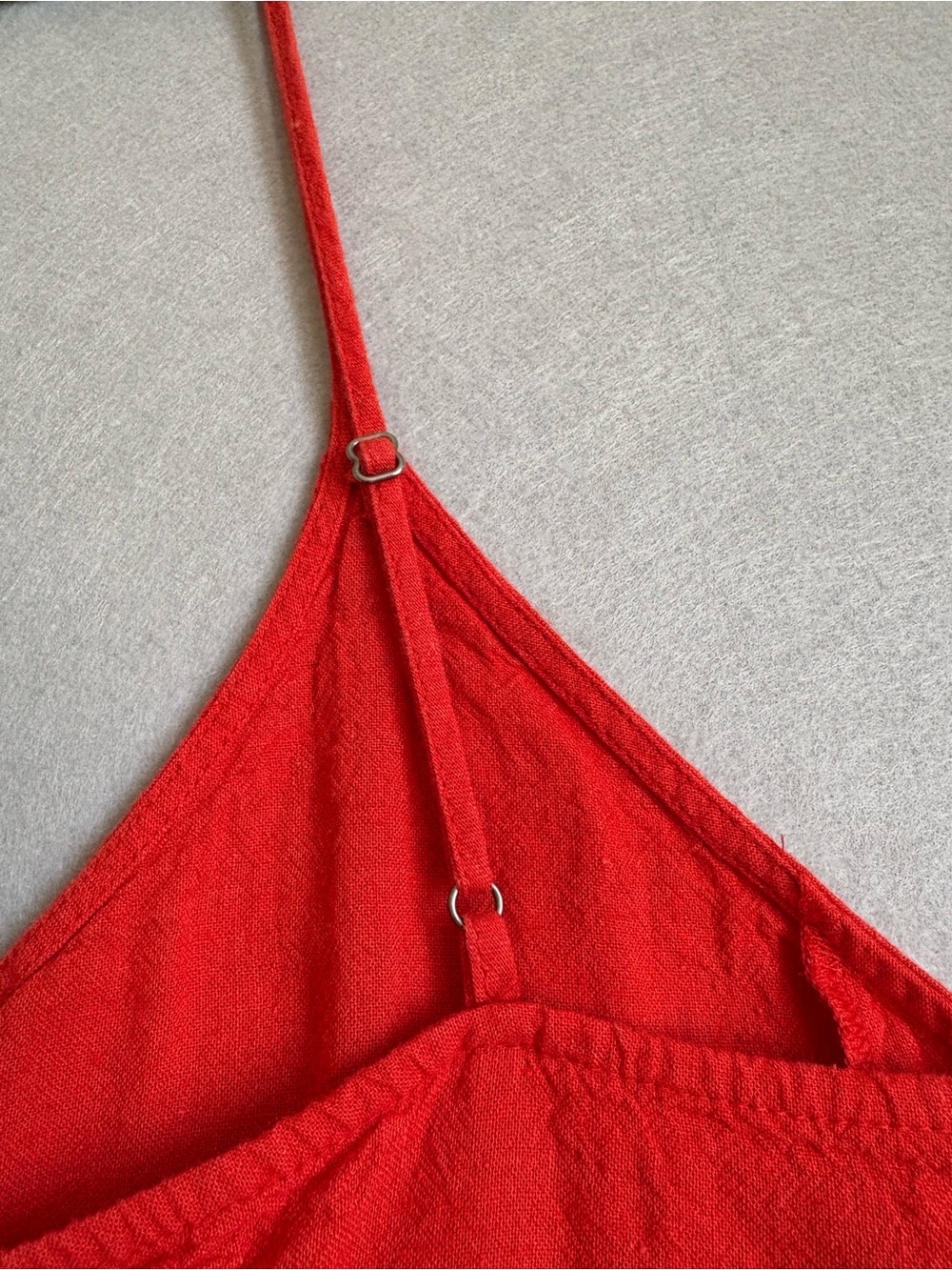 bp Red/Orange Button-Front Adjustable Spaghetti Strap Cami sz M - Picture 11 of 11